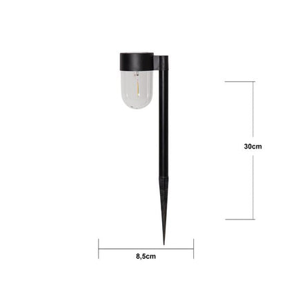 Hagebelysning Soldrevet Solcellepoller Cupola 2-pack