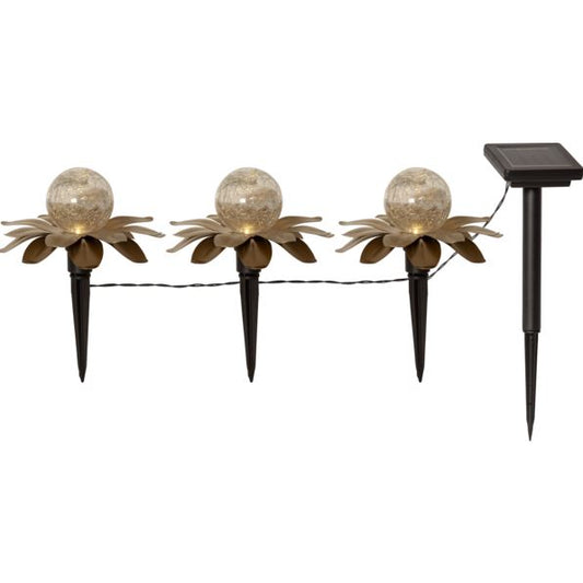 Hagebelysning Soldrevet Lilly 3 p