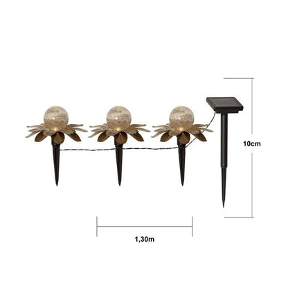 Hagebelysning Soldrevet Solcelle Lilly 3 p
