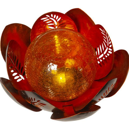 Hagebelysning Soldrevet Solcelle Lilly amber