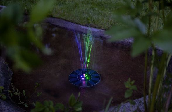 Hagebelysning Soldrevet Fontene