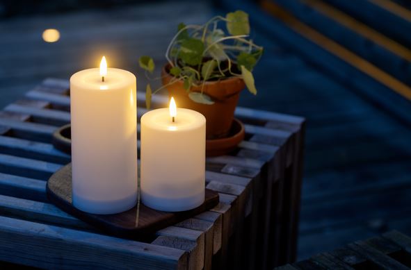Hagebelysning Soldrevet Solcellelys Flamme Saul 12,5 cm