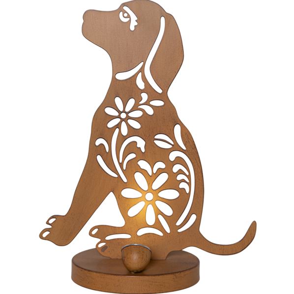 Hagebelysning Solbelyst Hund 33 cm