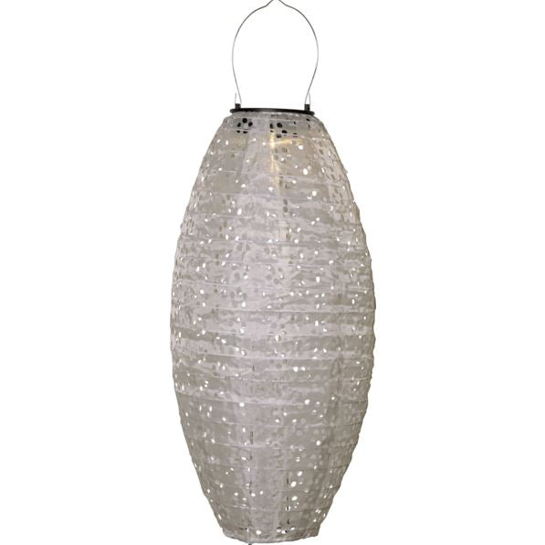 Hagebelysning Soldrevet Solcelle Lykt Beige