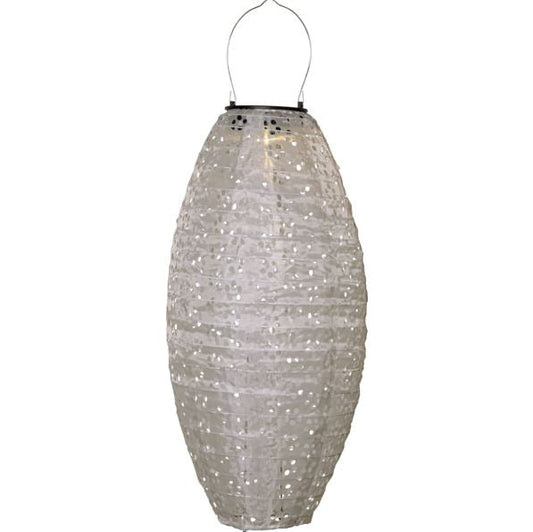 Hagebelysning Soldrevet Solcelle Lykt Beige