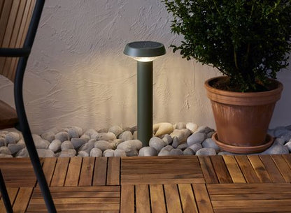 Hagebelysning Soldrevet Solcellepollare Casa Beige