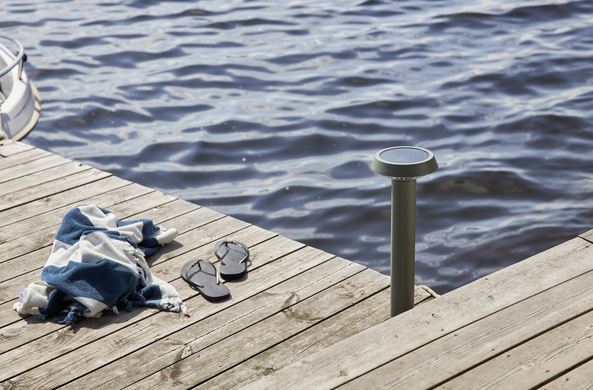 Hagebelysning Soldrevet Solcellepollare Casa Beige