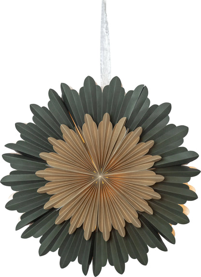 Adventsstjerne Papirstjerne Crystal 50 cm Grønn