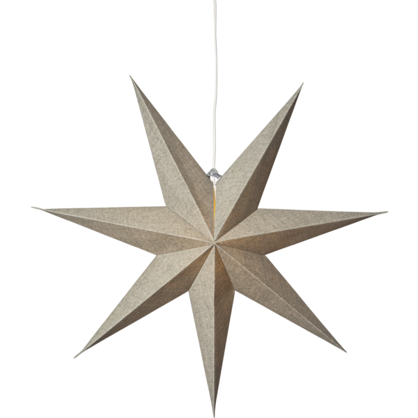 Adventsstjerne Papirstjerne Cotton 60 cm grønn