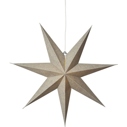 Adventsstjerne Papirstjerne Cotton 60 cm grønn