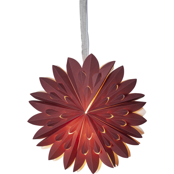 Adventsstjerne Papirstjerne Clipp 60 cm rød