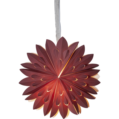 Adventsstjerne Papirstjerne Clipp 60 cm rød