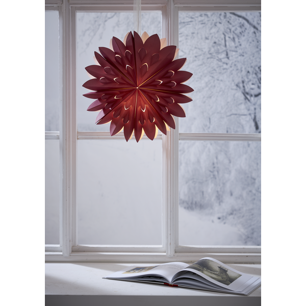 Adventsstjerne Papirstjerne Clipp 60 cm rød