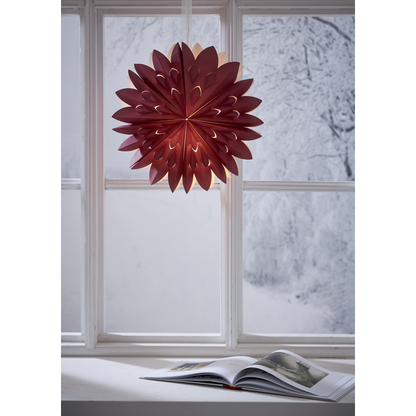 Adventsstjerne Papirstjerne Clipp 60 cm rød