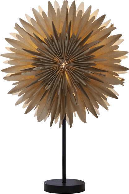 Adventsstjerne på fot Vinter 60x40 cm Beige