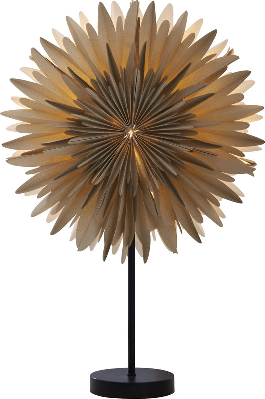 Adventsstjerne på fot Vinter 60x40 cm Beige