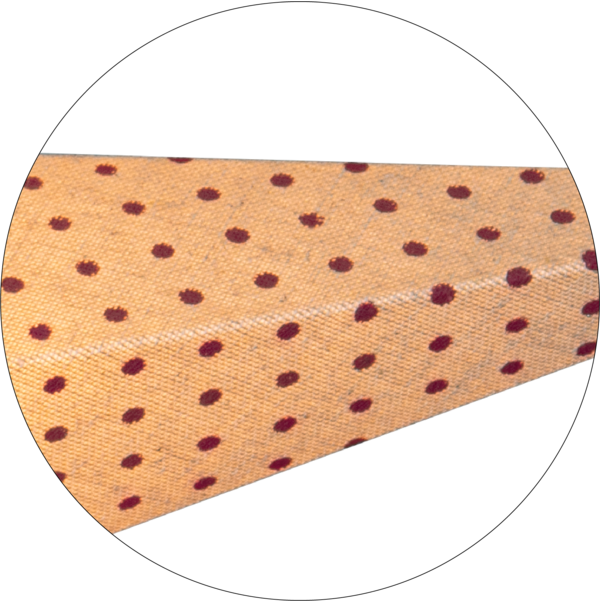 Adventsstjerne Papirstjerne Cotton prikker 60 cm rød/beige