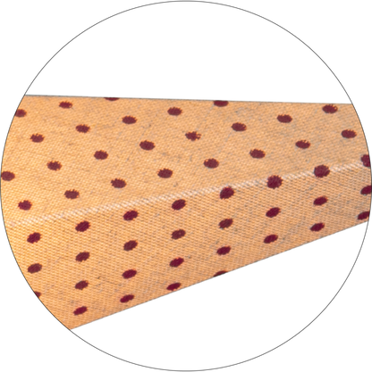 Adventsstjerne Papirstjerne Cotton prikker 60 cm rød/beige