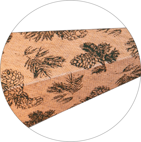 Adventsstjerne Papirstjerne Bomullsstrå og grantrebar 60 cm grønn/beige