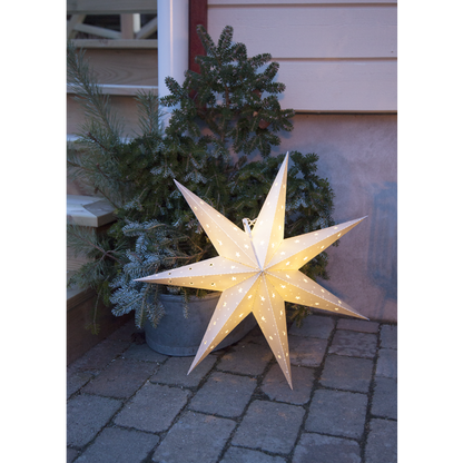 Utendørs julepynt Stjerne 60 cm hvit