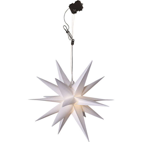 Utendørs julepynt Stjerne 60 cm hvit