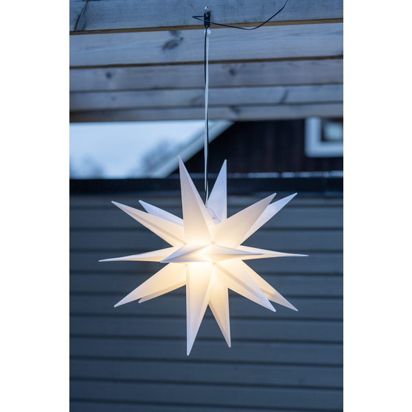 Utendørs julepynt Stjerne 60 cm hvit