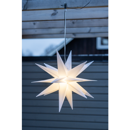 Utendørs julepynt Stjerne 60 cm hvit
