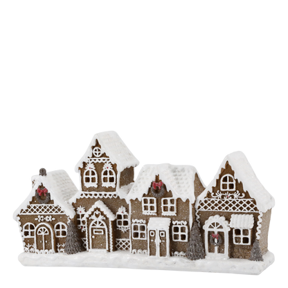 Belysning Jul Pepperkakehus Noël H12,5/L24,5/B6,5 cm