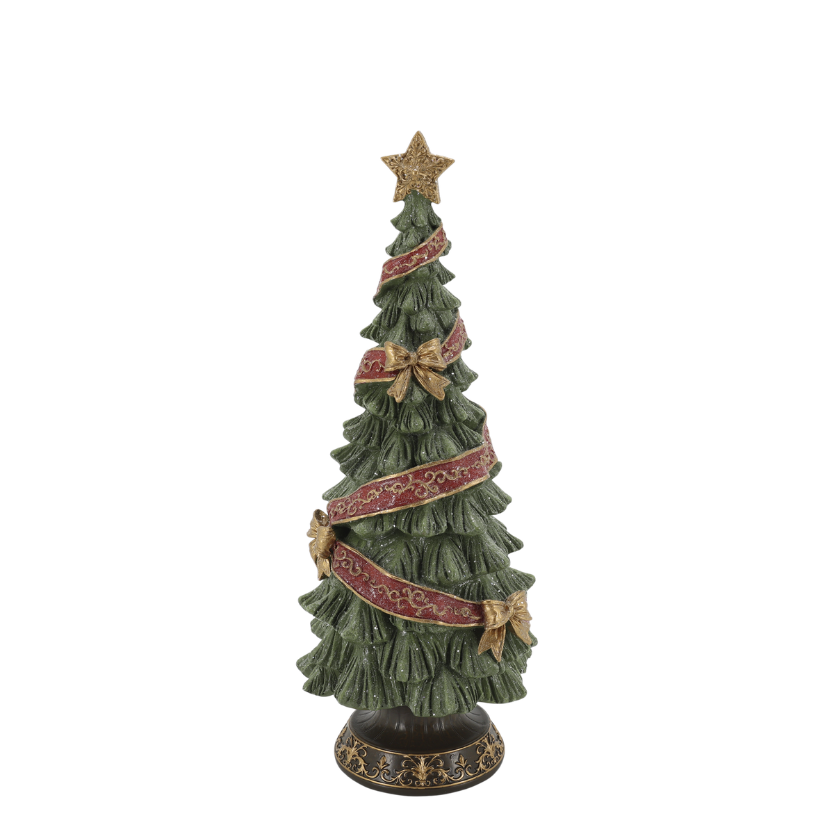 Innendørs Julepynt Noël juletre med bånd og sløyfer 40 cm