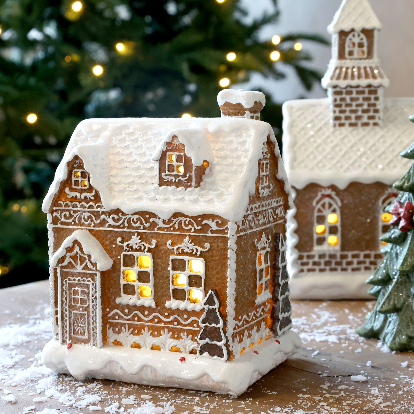 Belysning Jul Pepperkakehus Noël H17/L13/B11 cm