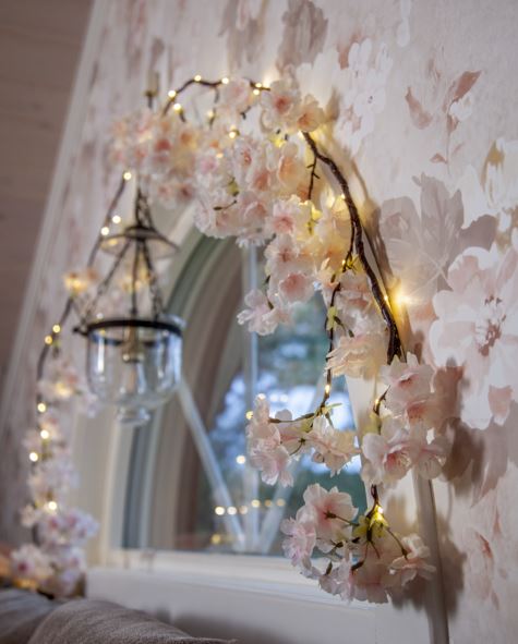 Div. belysning Lyslenke kirsebærblomster 180 cm
