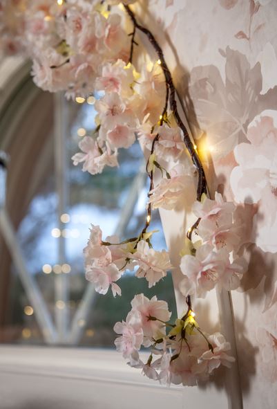 Div. belysning Lyslenke kirsebærblomster 180 cm