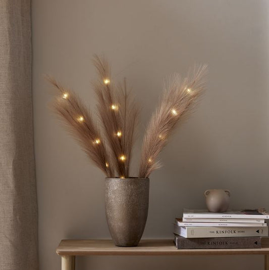 Div. belysning Dekorasjonskvist Fjær Brun På lager April 2026