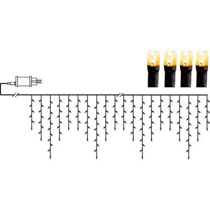 Utendørs julepynt lenke Istappslinga Golden Warm White 2390 cm