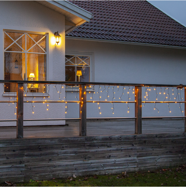 Utendørs julepynt lenke Istappslinga Golden Warm White 2390 cm