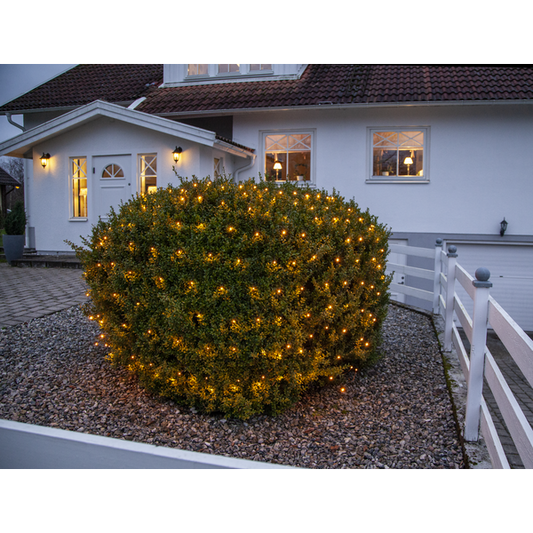 Utendørs julepynt Lysnetting Golden Warm White 200cm