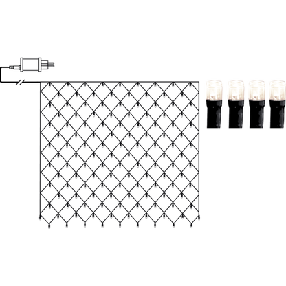 Utendørs julepynt lenke Crispy Ice White 200x200 cm