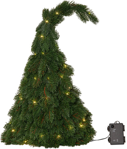 Utendørs julepynt Julius trapp-nisse LED 37x54 cm