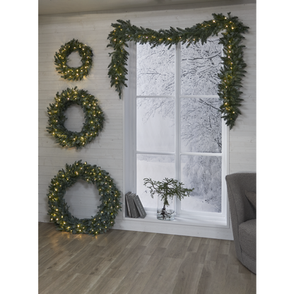 Utendørs julepynt Girlander Greyland 300 cm