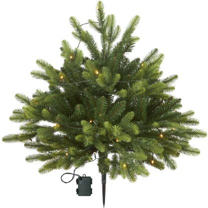 Utendørs julepynt Juletre med LED 80x75 cm