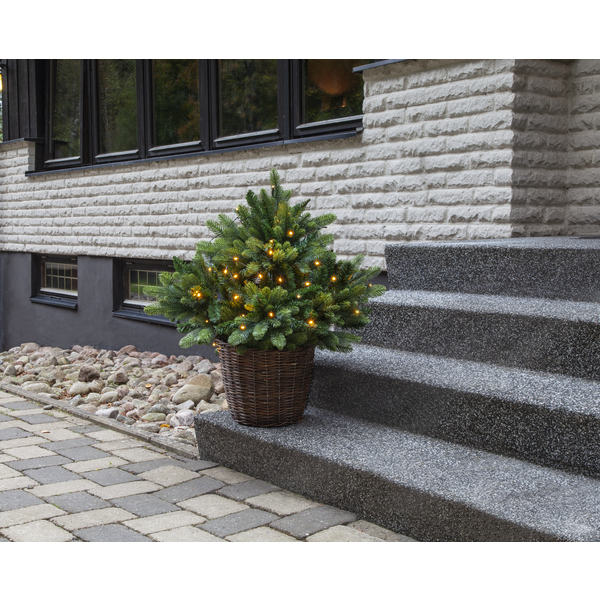 Utendørs julepynt Juletre med LED 80x75 cm