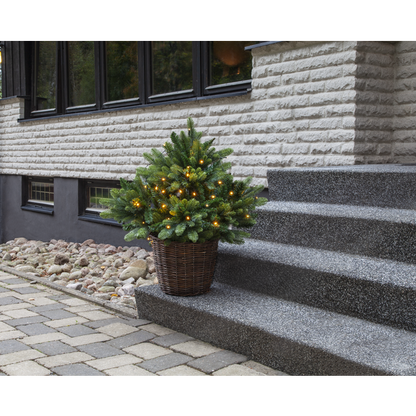 Utendørs julepynt Juletre med LED 80x75 cm