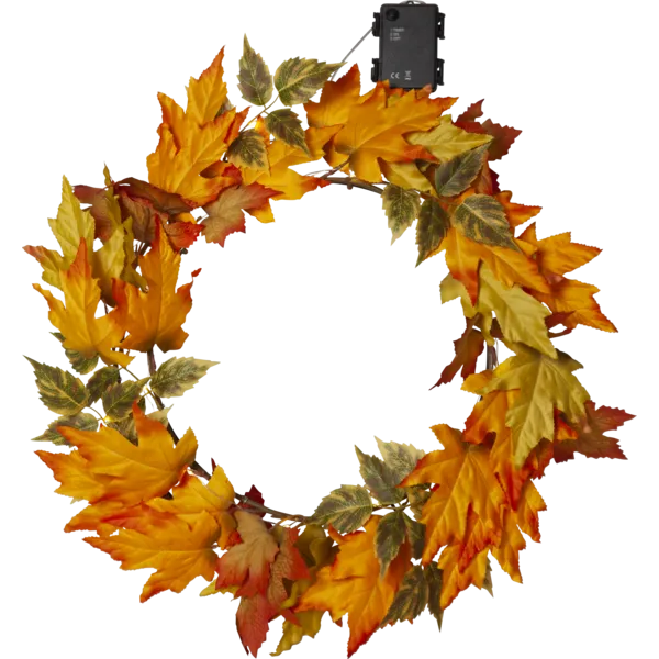 Batteridrevet belysning Krans Autumn Ø45 cm