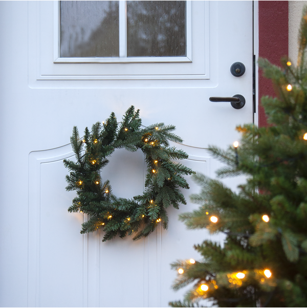 Utendørs julepynt Krans Byske 45 cm