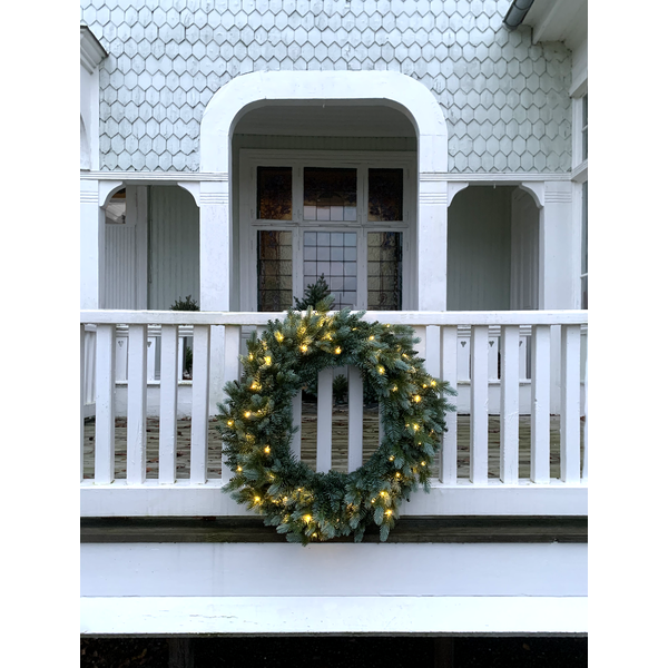 Utendørs julepynt Krans Greyland 80 cm