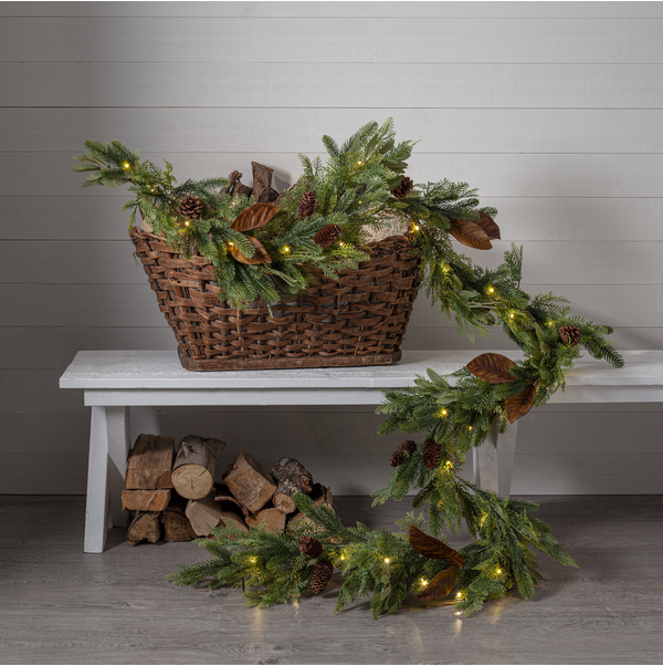 Utendørs julepynt Girlander Mixi 280 cm