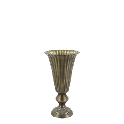 Blomsterpotte Pokal/Vase med spor H29,5/Ø11 cm
