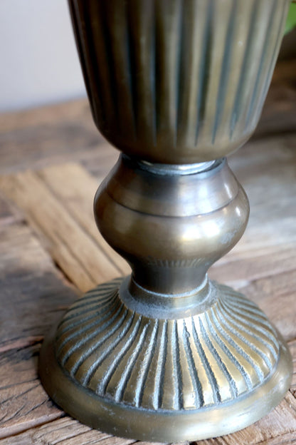 Blomsterpotte Pokal/Vase med spor H29,5/Ø11 cm