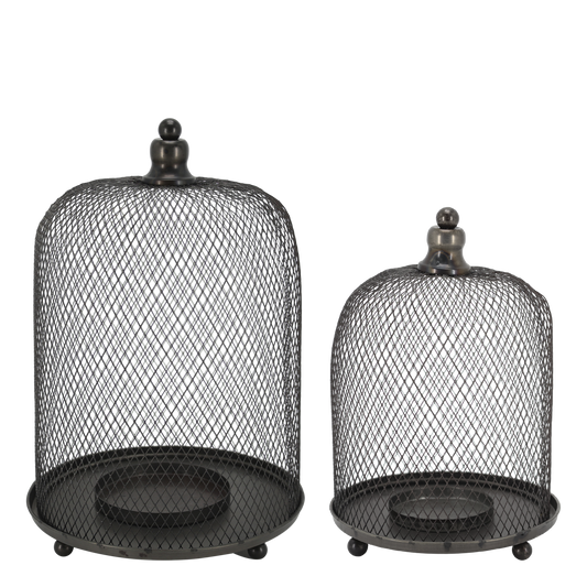 Lyslykt 2-pakning Fil de fer H33/Ø22 cm