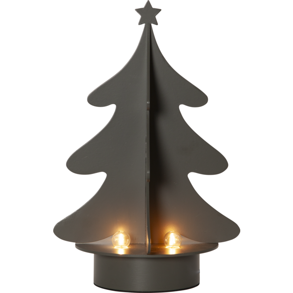 Adventslysestake Juletre grågrønn 31 cm